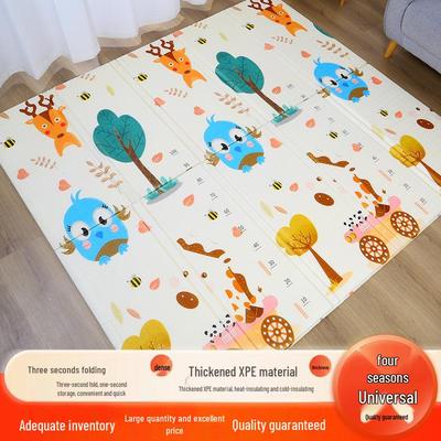 Складной коврик XPE для ползания малышей толщиной 4 см - Холодоизолирующий и прочный напольный коврик