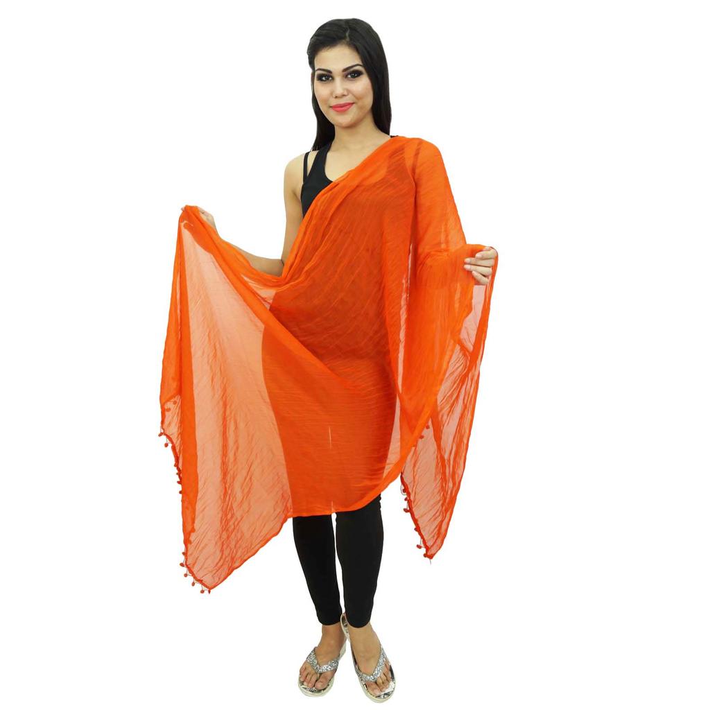 Длинные палантины из индийского чунни из шифоновой смеси Dupatta