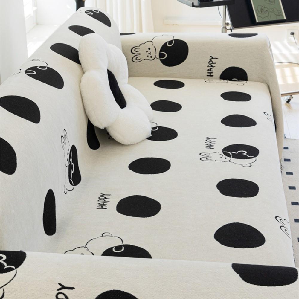Cartoon Cute Printed Sofa Cover Towel for Living Room Sofa Blanket Full Cover Universal Couch Towel Dust Proof Home Decor