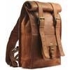 Real Genuine Mens Leather Backpack Bag Satchel Laptop Briefcase Brown Vintage