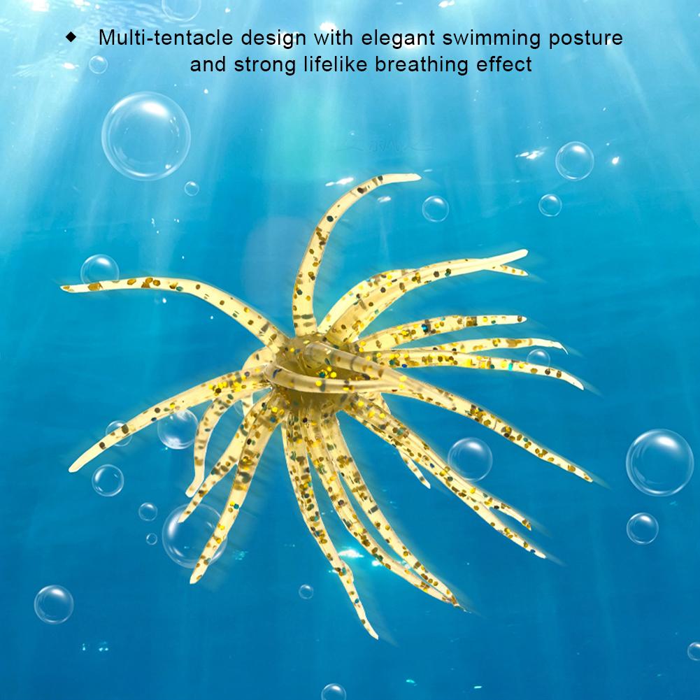 2PCS 8.7G TPE Fishing Lure Simulated Sea Urchin Lures Soft Silicone For Bream Pike Sea Bass Tilapia Gears Mandarin Winter Biats