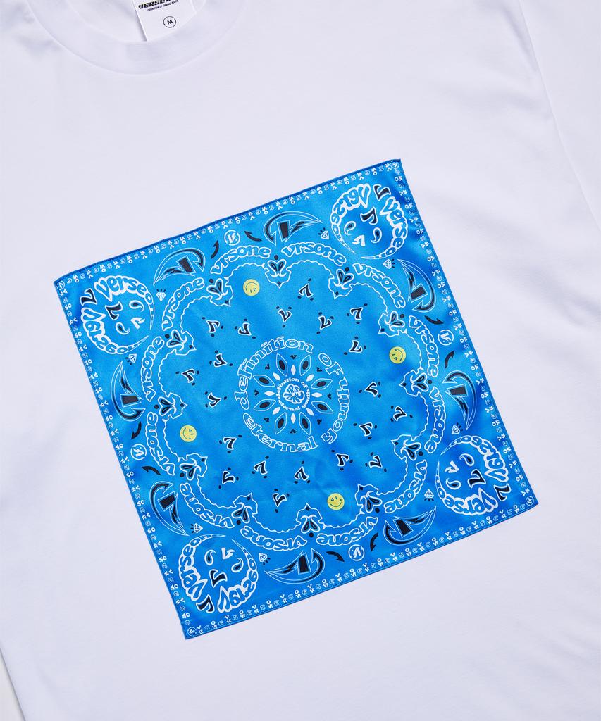 VERSE ONE Футболки с логотипом Paisley White/Navy