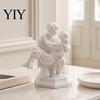 Скульптура Символ Упорства 3D Печатная Скульптура Пары, Коленопреклоненная Принцесса Несущая Фигурку, Романтическое Искусство Смола Настольный Декор, И Мужчина Уникальный Юбилей