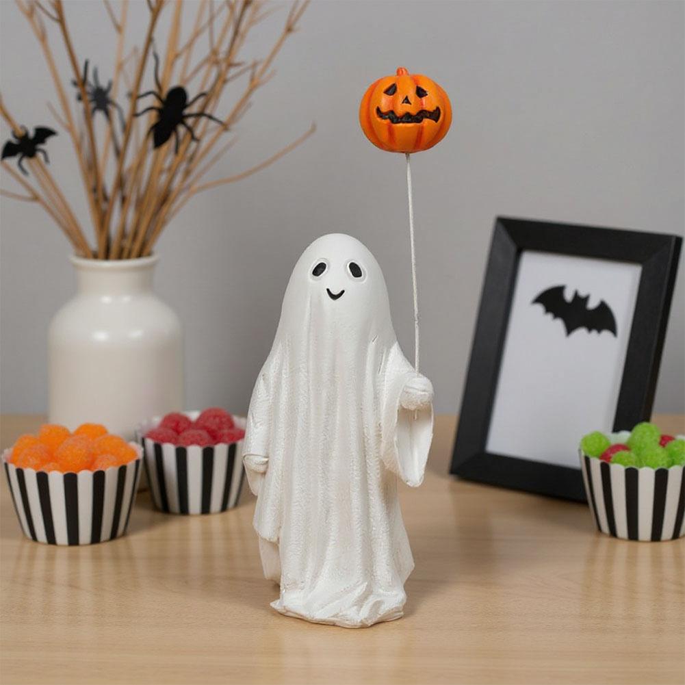 Halloween Spooky Ghost Statue Cowboy Ghost Statue for Party Home Table Centerpieces Shelf Ornaments