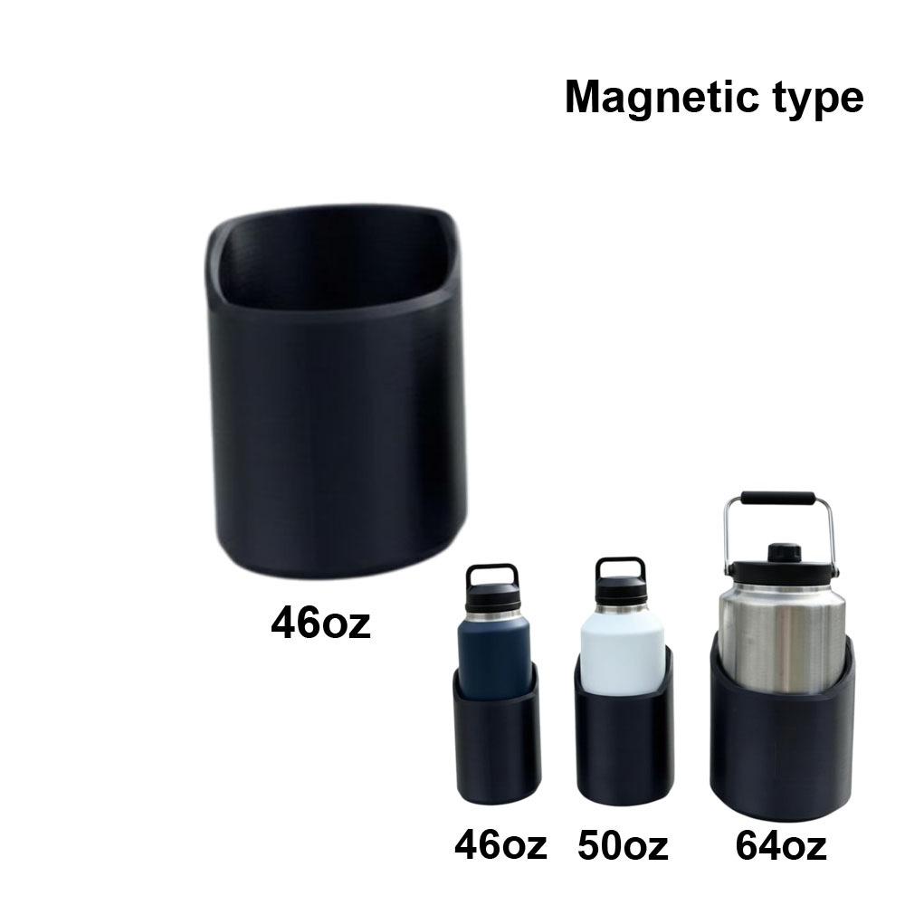46, 50, 64 Oz Magnetic Bottle Stand Black Heavy Duty Bottle Mount Fixed Water Cup Beverage