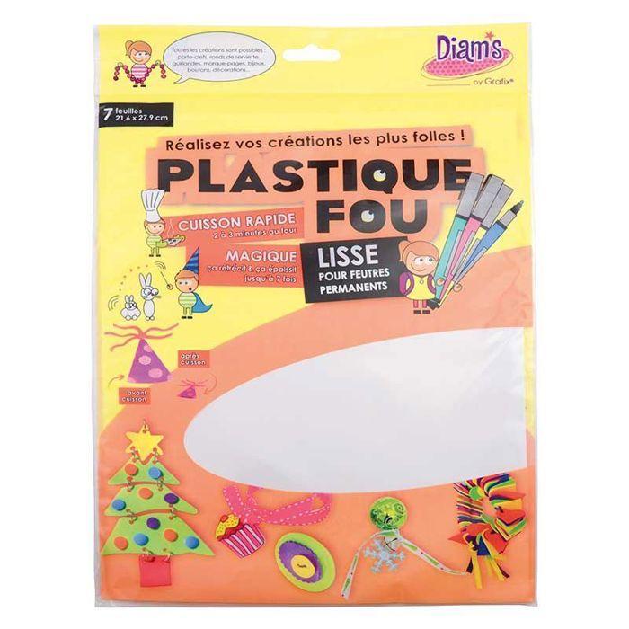Plastique Fou Blanc 7 feuilles