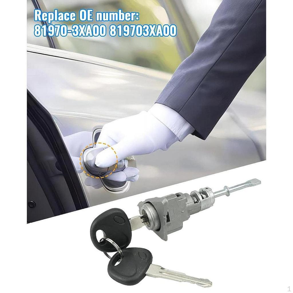 Door Lock Cylinder with Keys 819703XA00 Vehicles Spare Barrel Car for 2011-2016
