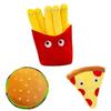 Adorable And Comfortably Plush Cute French Fries Stuffed Toy And Pizza Cushion