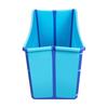 Foldable Adult Bath Tub, 38Inch Collapsible Soaking Bathtub Blue Thickened Plastic Folding Bathtub Rectangle for Household