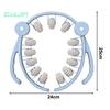Многофункциональные круглые зажимы для ног, вращающийся на 360 градусов, 13-колесный роликовый массажер для мышц ног, шеи, рук, рук, расслабляющий массажер для мышц, оборудование для спортивной йоги в помещении