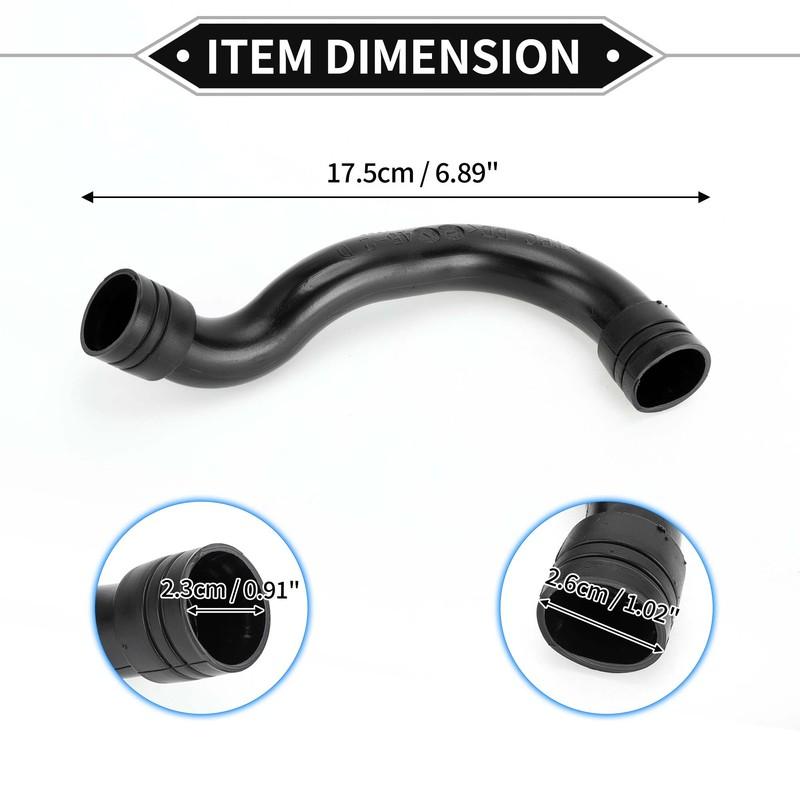 X Autohaux Автомобильный впускной шланг Совместим с Mercedes-Benz W271 W204 W212 C207 09-16, Впускной шланг воздуха Черный № 2710901929