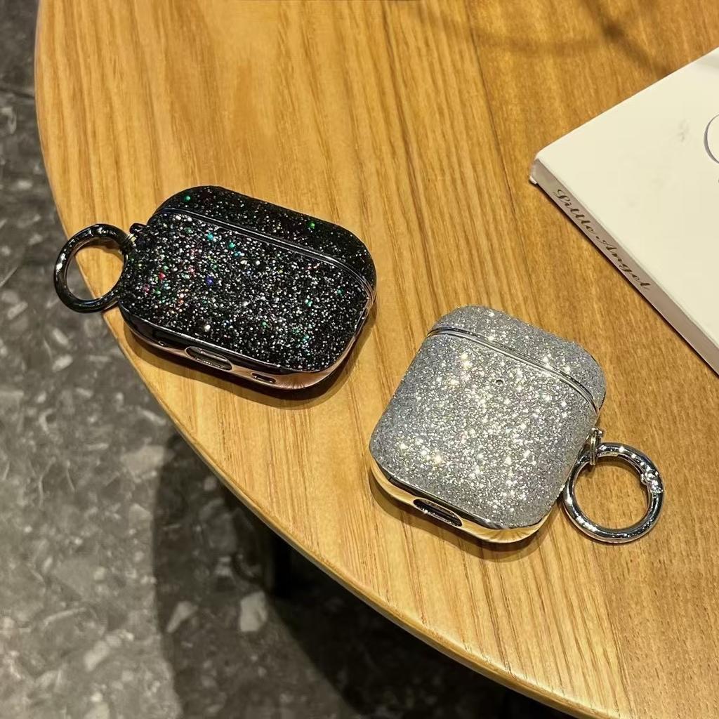 Применимый защитный чехол для Apple AirPods Pro, защитный чехол для Bluetooth-гарнитуры с бриллиантовым блеском, гальванизированный чехол для гарнитуры