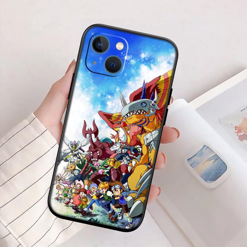 Angel D-Digimons New High-End Shell Phone Case for iPhone 16 15 14 13 12 Pro Max Plus Mini