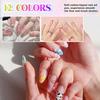 Набор 12 цветов ручек для нейл-арта Yousheng 3D маркеры для нейл-арта, лаковые ручки, быстросохнущие, для граффити, точек, рисования, лайнер-кисть для DIY нейл-арта