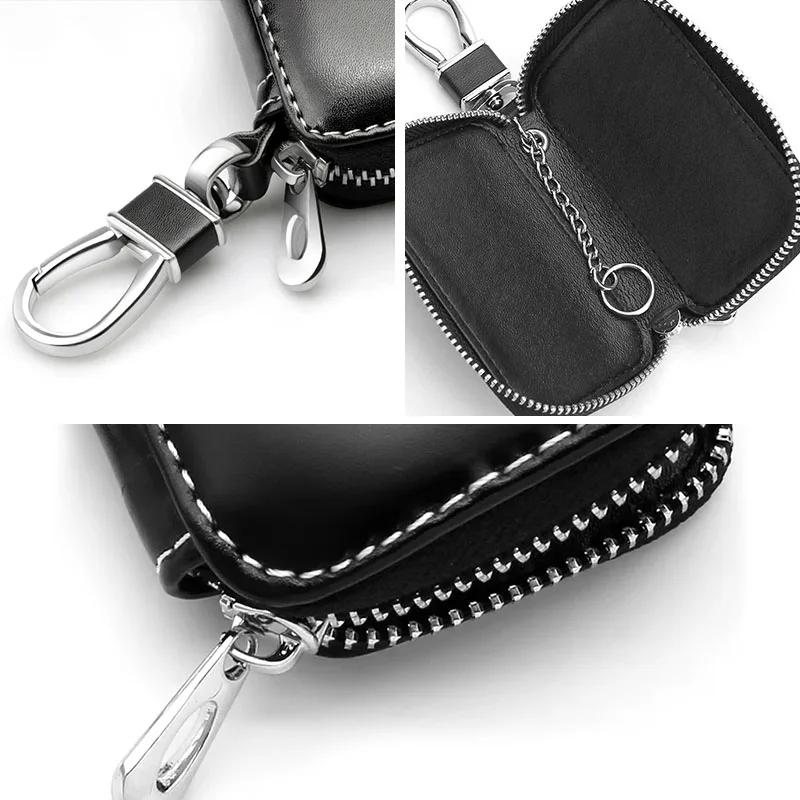 For Peugeot Car Styling Metal Leather Keychain Auto Emblem Keyrings Accessorie For Peugeot 206 207 307 3008 2008 308 407 408 508