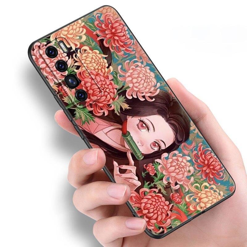 Чехол аниме «Убийца демонов Nezuko» для Huawei NOVA 8 9 Pro 8i 7i 7SE Y60 5T Mate 40 30 20 10 Lite Honor 50 30 Premium Pro Plus 30S