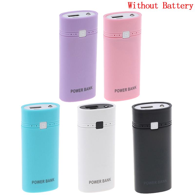 2x 18650 USB Мобильный Power Bank Зарядное Устройство Коробка Чехол с фонариком