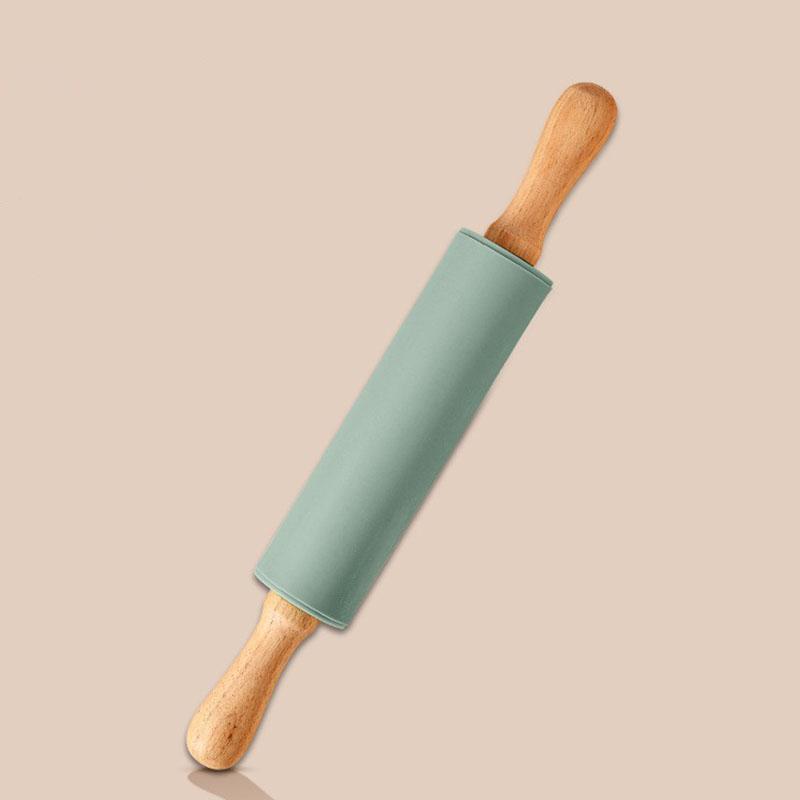 Silicone Measuring Kneading Pad Set Household Food Grade Rolling Pin Dough Pad Large Thick Non-slip Non-stick Bottom Baking Tool