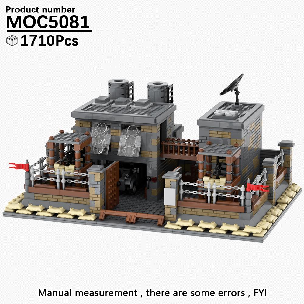 MOOXI WW2 Modern Military Architecture MOC Model Bricks DIY Diorama Adult Children Toy Building Blocks Set Montessori Gift Model