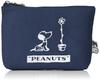 Cute Snoopy Canvas Pouch PN123 Peanuts Snoopy Navy [Siffle] 7115-M Women's