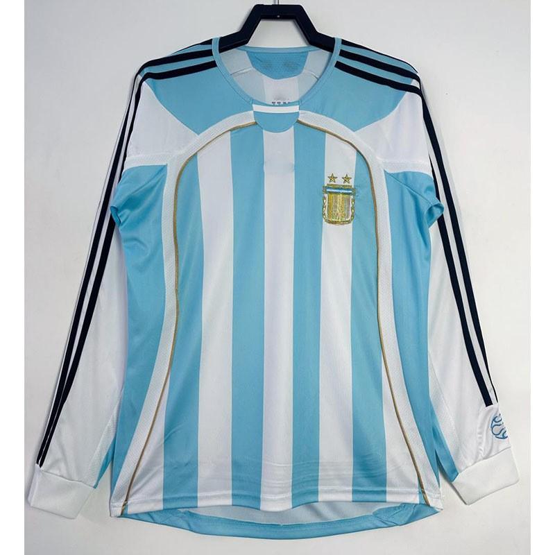 Long Sleeve Retro Football Jersey Men Classic Club National Team Style Sports Training Wear