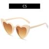 Heart-Shaped Sunglasses Vintage Sunglasses UV400 Protection Clout Goggle Love Heart Sunglasses Retro Eyewear Women's Accessories
