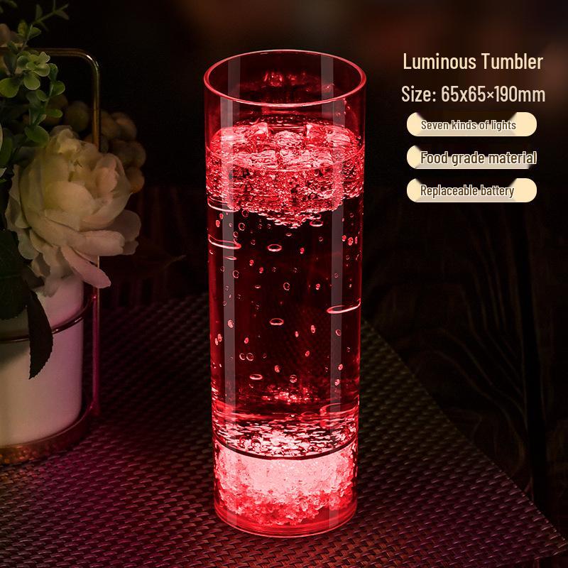 Светодиодный бокал для шампанского из пищевого пластика - Оригинальная атмосфера, свадебный банкет, винный бокал