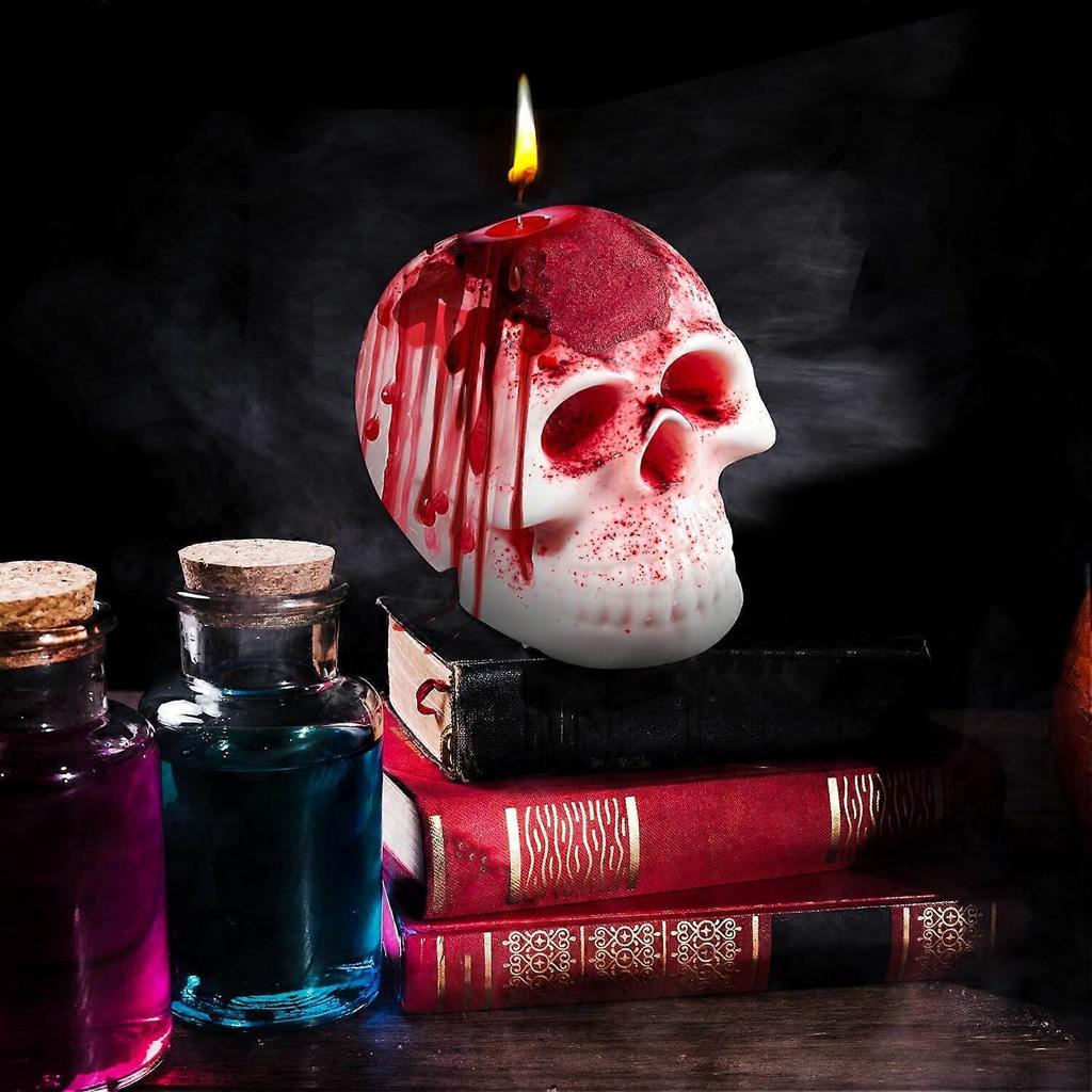 3D Skull Resin Molds, 2 Pack Skull Candle Molds, Silicone Skull Shape Handmade Candle Making Mould, DIY Craft Resin Mold