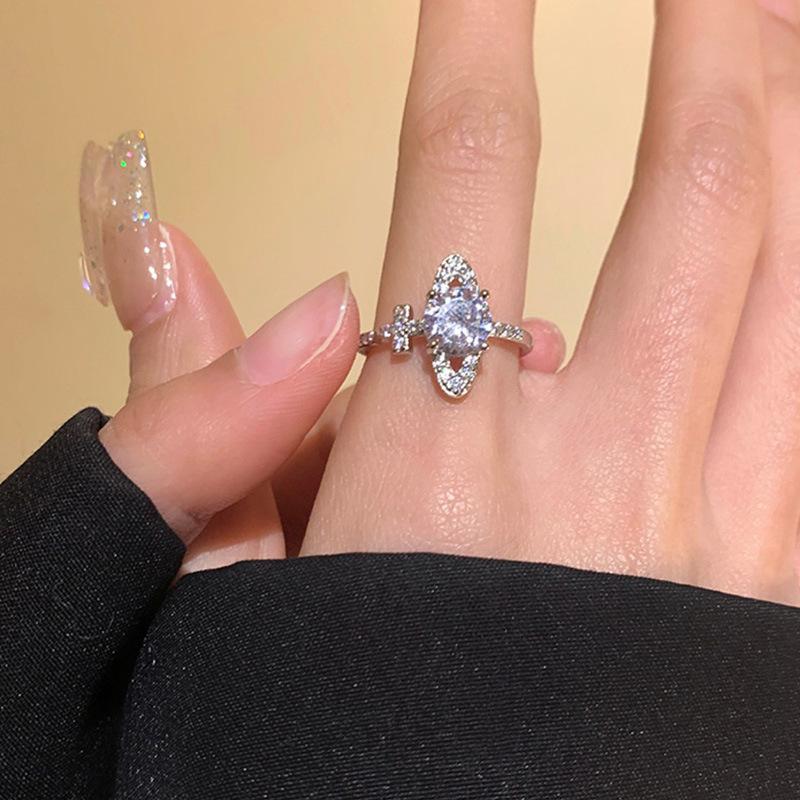 Кольцо «Планета» вдовствующей императрицы для женщин, легкая роскошь, ниша, изысканный циркон, открытое кольцо на указательный палец, модное кольцо