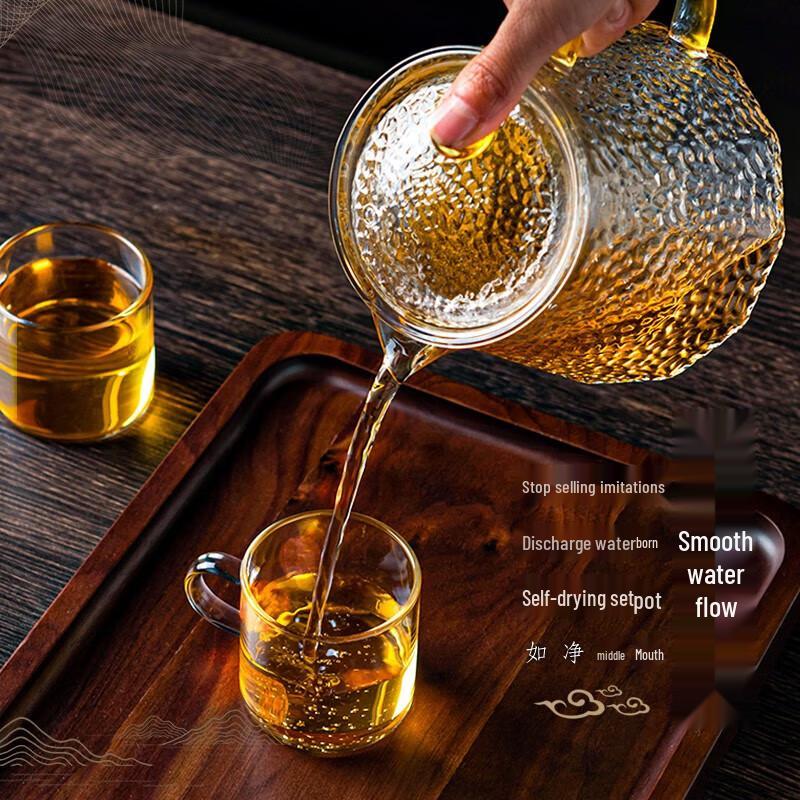 Стеклянный заварочный чайник Tianxi с ситечком