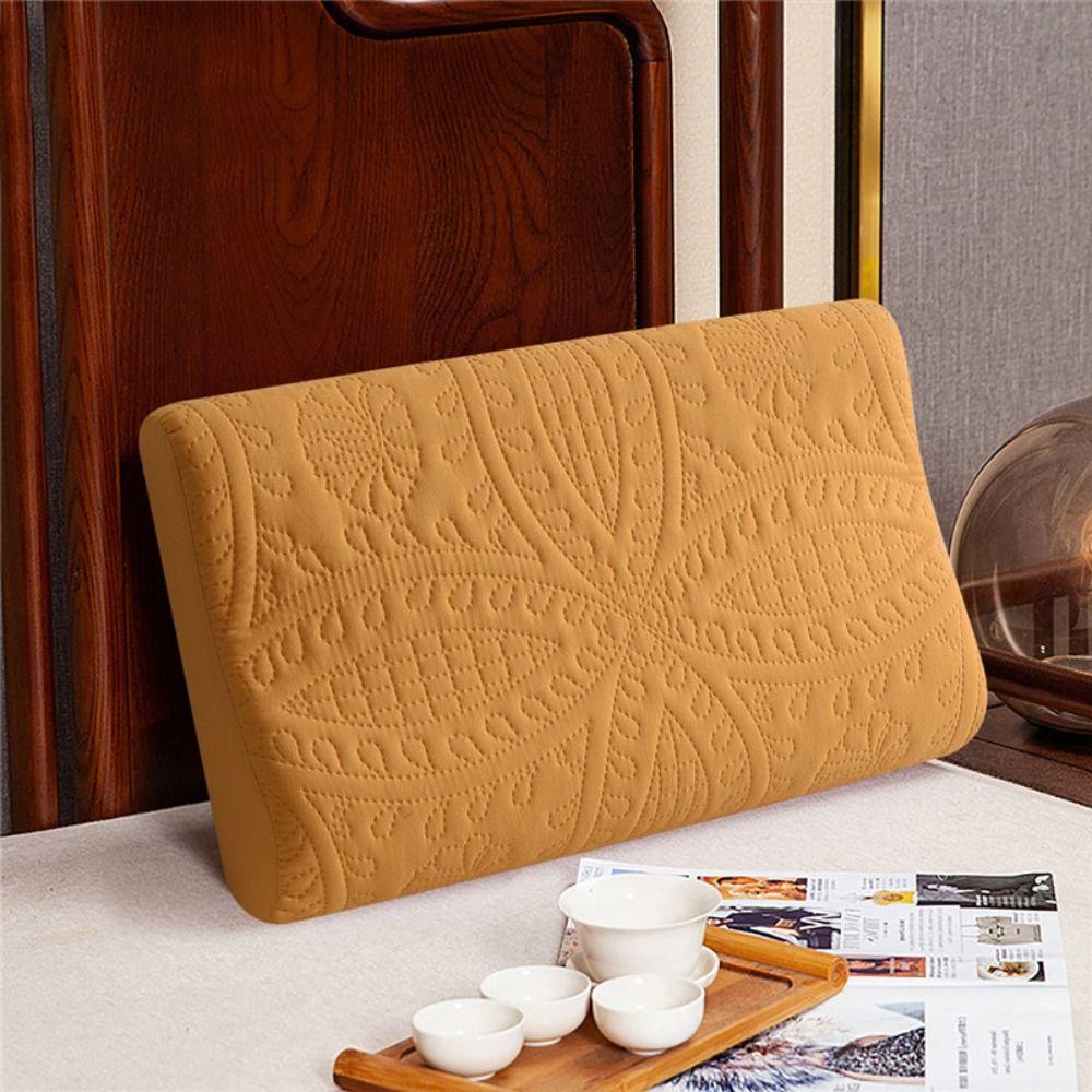 Soft Latex Pillowcase Waterproof Pillow Cover Comfortable Foam Pillow Case Household