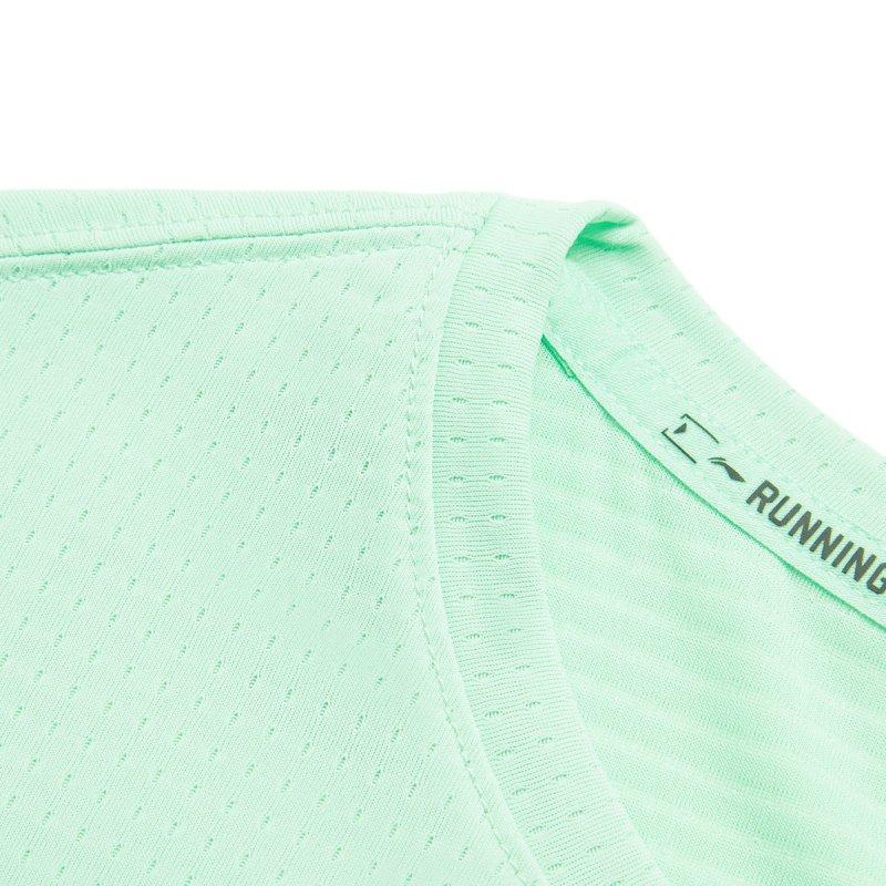 Li-Ning Удобная Повседневная Дышащая Простая Футболка с Коротким Рукавом Женские Топы Крутой Зеленый ATSU570-4