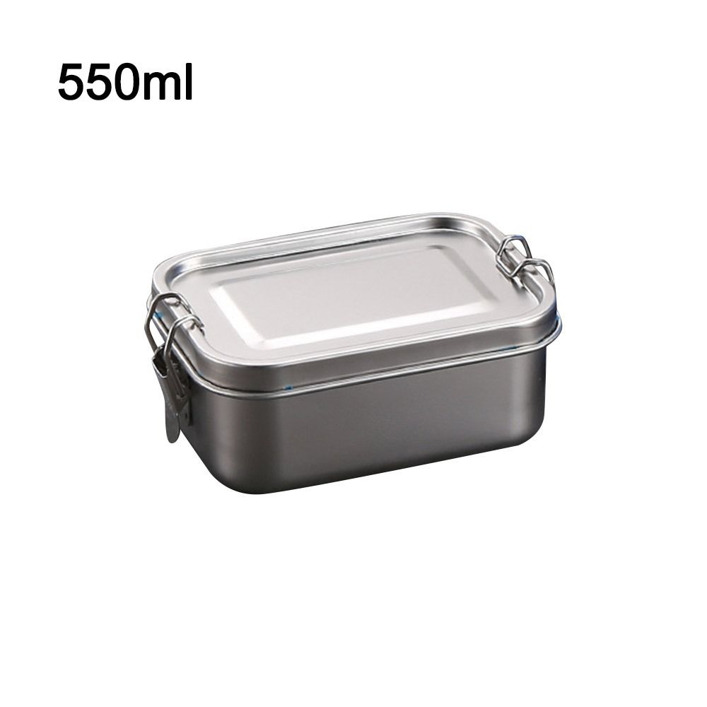 Квадратный ланч-бокс из нержавеющей стали, контейнер для ланча, портативный контейнер для хранения еды, для улицы