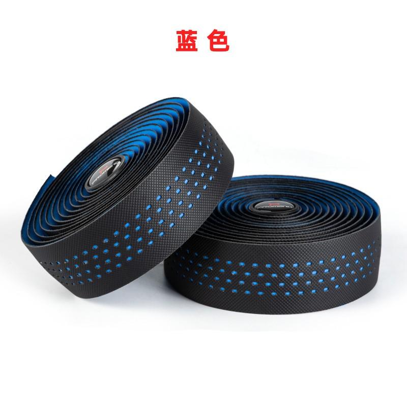 Road Bike Handlebar Tape Wrap With Sweat Absorbent Anti-Slip Durable Dual Tone Design Breathable Cork Foam Grip
