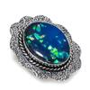Blue Triplet Opal Gemstone 925 Sterling Silver Jewelry Gift Ring Size 9 a9L90
