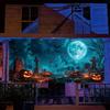 Halloween Ghost Garage Banner - Bright Polyester Fiber, Large Outdoor Wall DecorationDJH