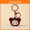 Baby Three Cute Cartoon Pile Coating Panda Head Pendant Keychain For Gift