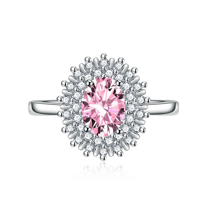 BELLA BOX Opening Resizable Rings For Women Zircon Engagement Party Fine Jewelry Gift