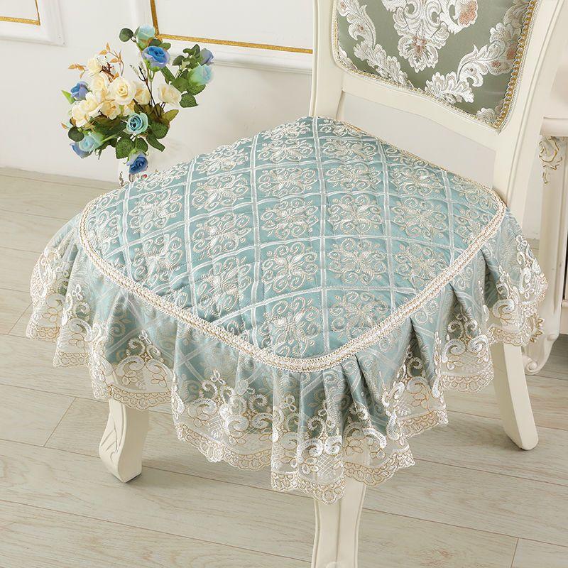 Элегантный кружевной декор 43*45 см, подушка для стула, противоскользящая подушка для сиденья в европейском стиле, домашний декор, обеденный офисный коврик