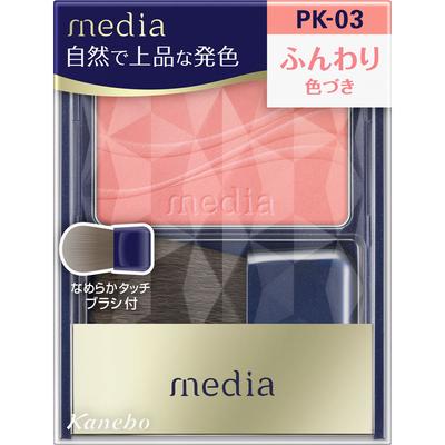Media Bright Up Cheek S PK-03 2,8 г Косметика для кожи Применение: Нанесите румяна на кисть и растушуйте тыльной стороной ладони перед использованием.. После ри