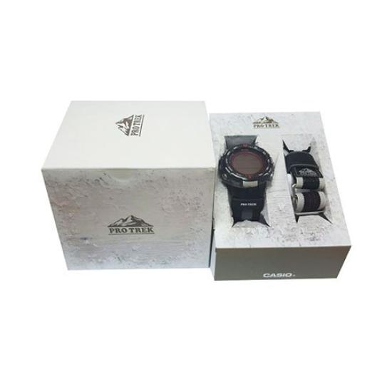 Casio Pro Trek Tough Solar Gray Мужские цифровые повседневные солнечные часы с доставкой за границу Casio PRW-3000G-7D