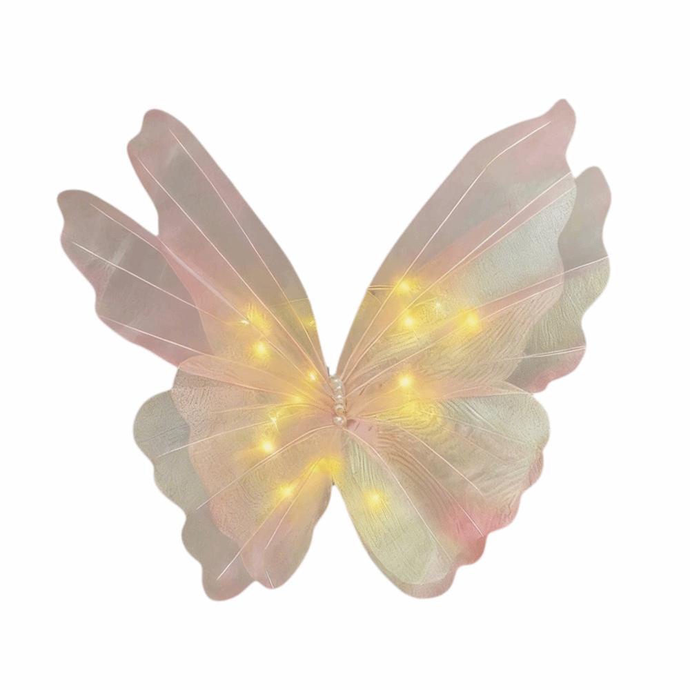 50CM Butterfly Strip Light Silk Material Luminous Decoration Sparkling Yarn Flower Spring Party
