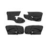 4pcs Car Interior Suede Leather Doors Panel Door Armrest Cover Trim For VW Golf 5 Jetta 2005 2006 2007 2008 2009 2010