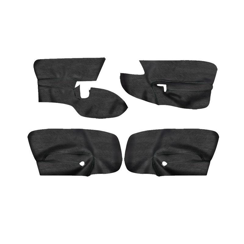 4pcs Car Interior Suede Leather Doors Panel Door Armrest Cover Trim For VW Golf 5 Jetta 2005 2006 2007 2008 2009 2010