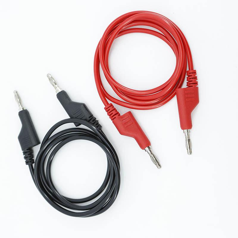 0.5m 1M 5/10/15A Dual 4mm Banana Alligator crocodile to Banana Alligator Clip plug test crocodile Red Black Cable lead