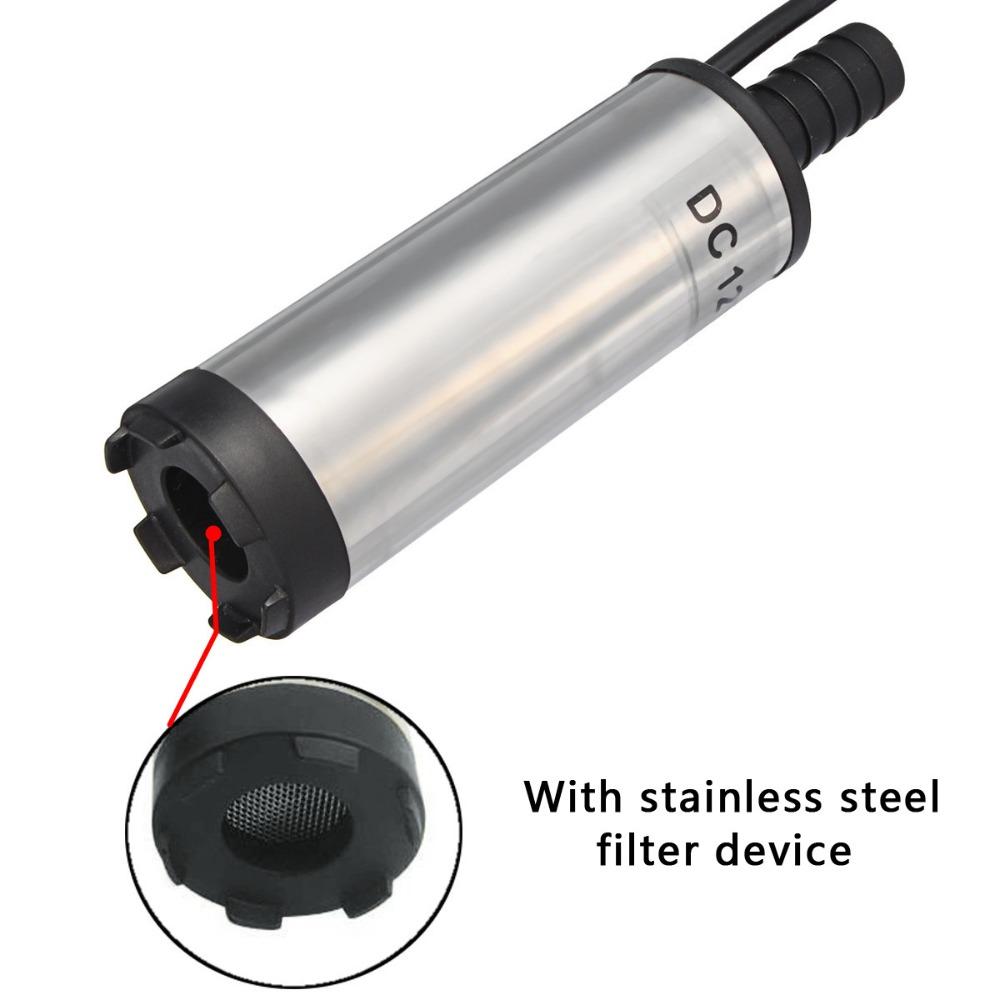 Всасывающий насос для дизельного топлива, бочковой насос для перекачки топлива, 38 мм, электрический погружной насос, автоматический