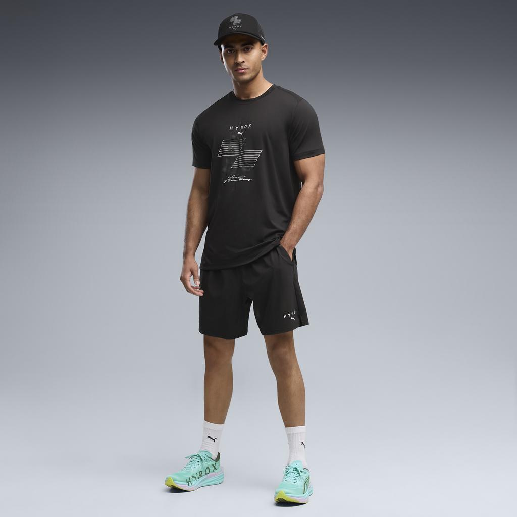 Puma Мужская футболка с коротким рукавом X Hyrox Cloudspun с принтом, топ 529231-01