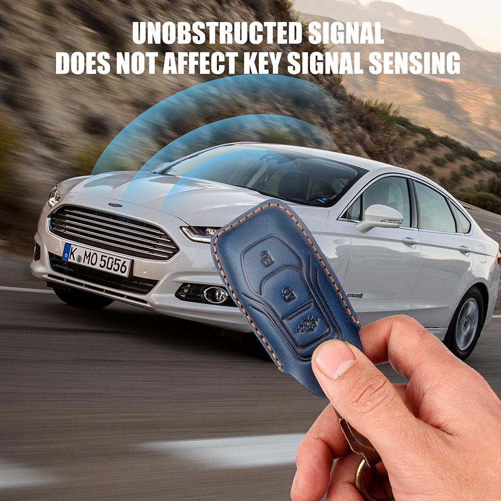Сделанный вручную чехол для автомобильного ключа для пожилых автомобилей FORD MONDEO ECOBoost 180 ford EDGE Kuga Sharp Explorer Fox F150 Raptor чехол для смарт-ключа с дистанционным управлением