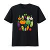 Cute Vegetable Art Healthy Veggie Vegan Gardening T Shirt Vintage Washed Fashion Homme Comfortable Versatile Stylish Stretched