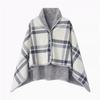 Lady Multifunction Doublelayer Tartan Plaid Blanket Scarf Wrap Shawl Winter Warm Elegant Womens Shawl Scarf Winter